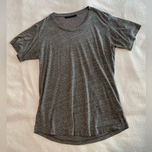 John Elliott + Co - Curve U-Neck Short Sleeve T-shirt - Gray - Size XL